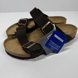NWT • Birkenstock Arizona Soft Footbed Suede Leather Size:41 L10/M8 Normal Width